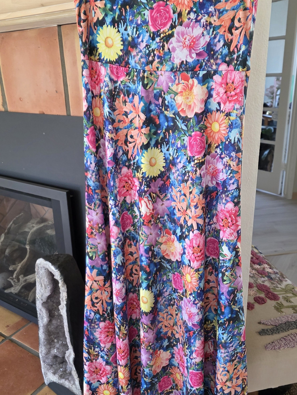 LuLaRoe Small Floral Maxi Skirt in Multicolor - Picture 3 of 3